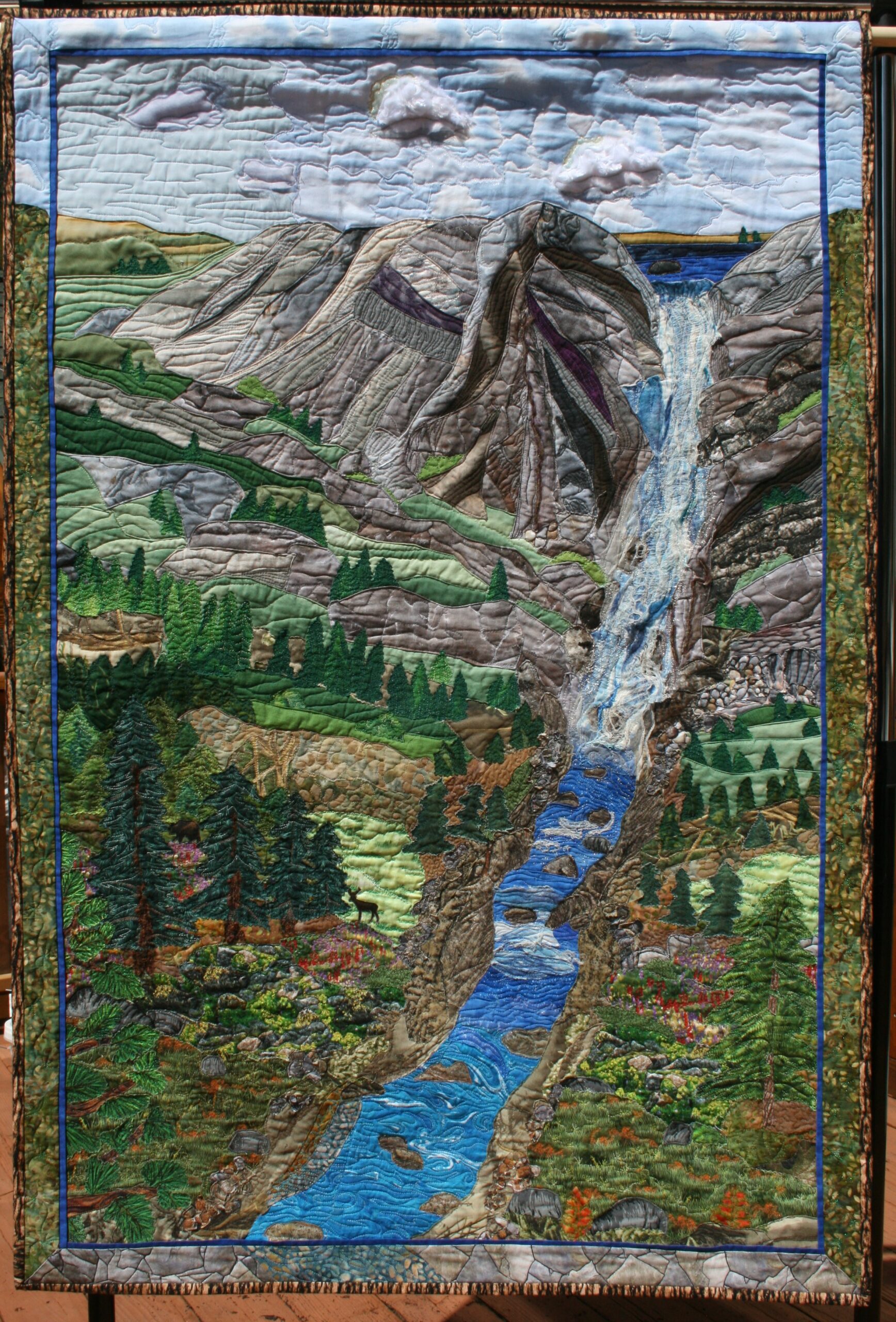 Landscape fabric art