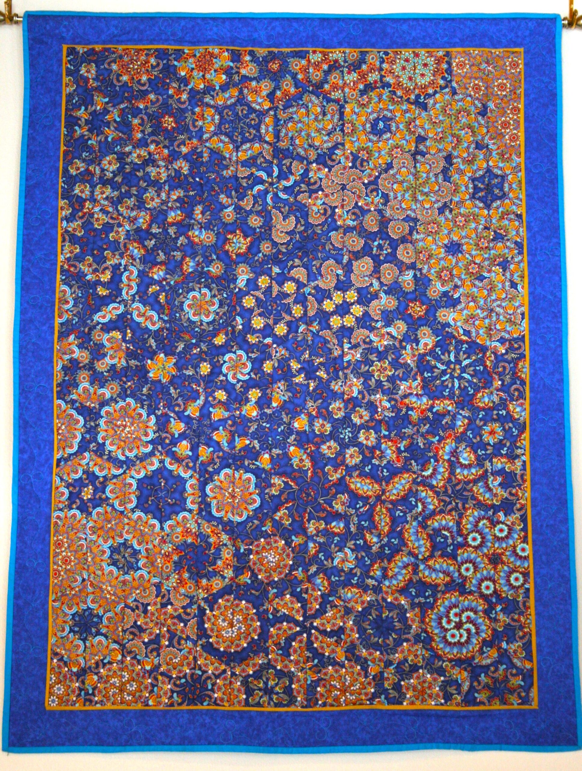 Fabric art wall hanging