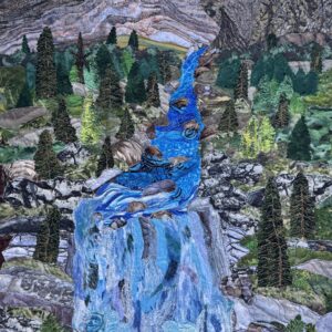 Eagle Falls II Fabric Art